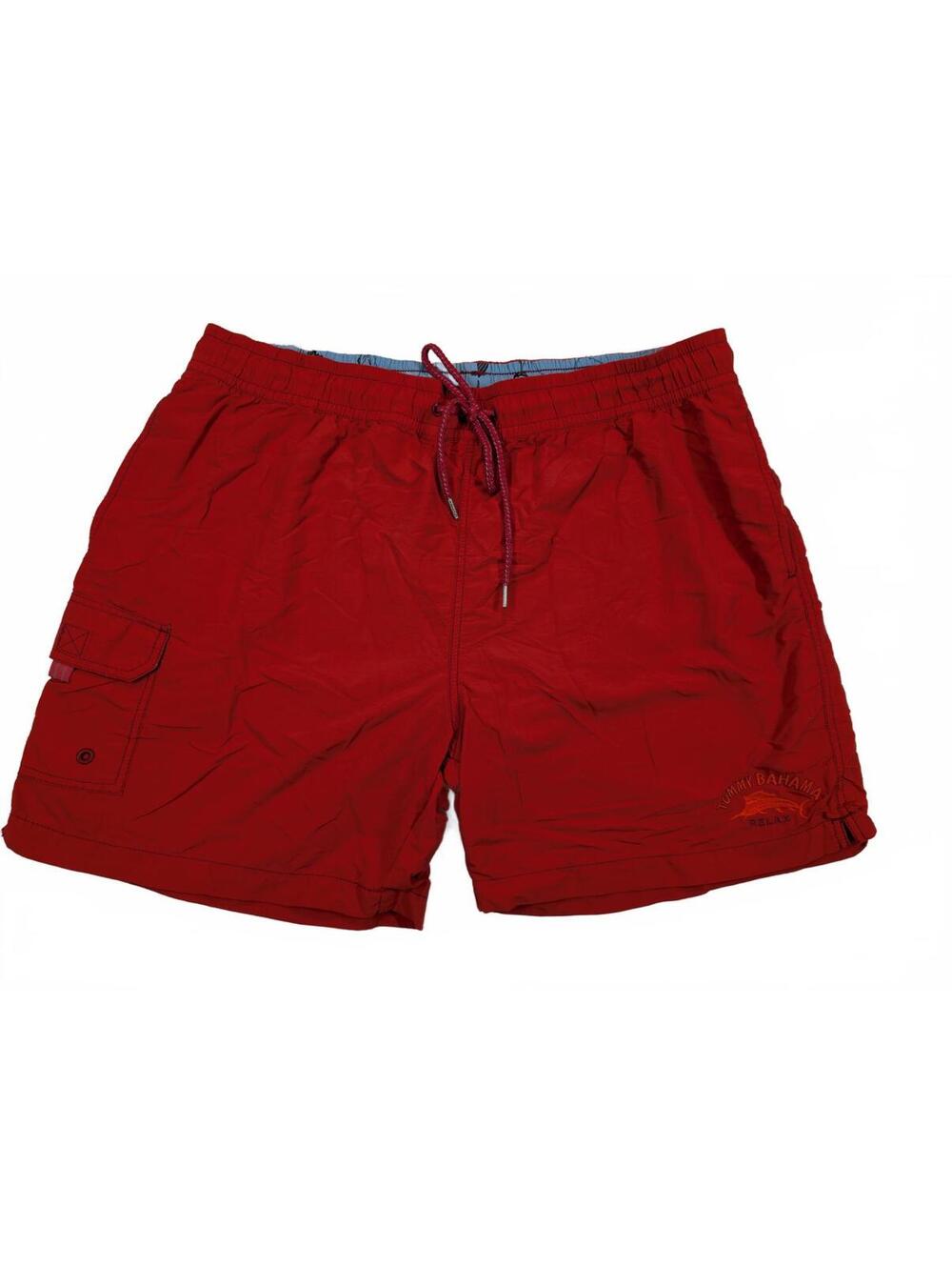 Tommy Bahama Relax Swim Trunks Mens XL Red Nylon Lined Shorts 40x6